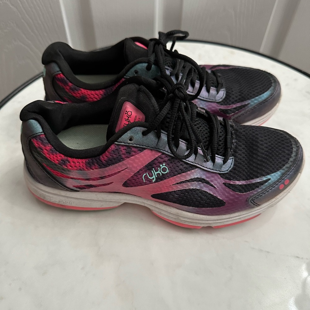 Ryka Women's Black and Pink Athletic Shoes